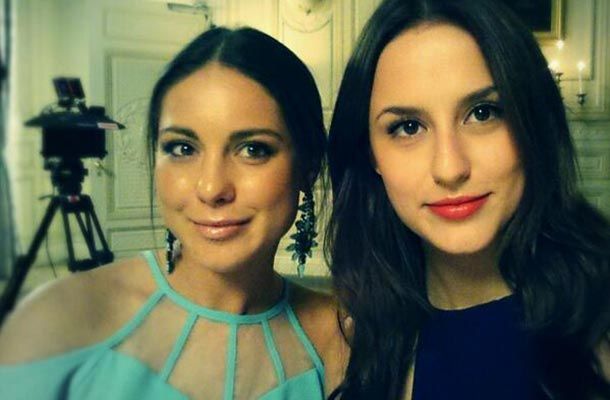 louise thompson and Lucy Watson's selfie