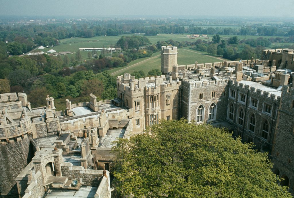 aerial view of windsor castle