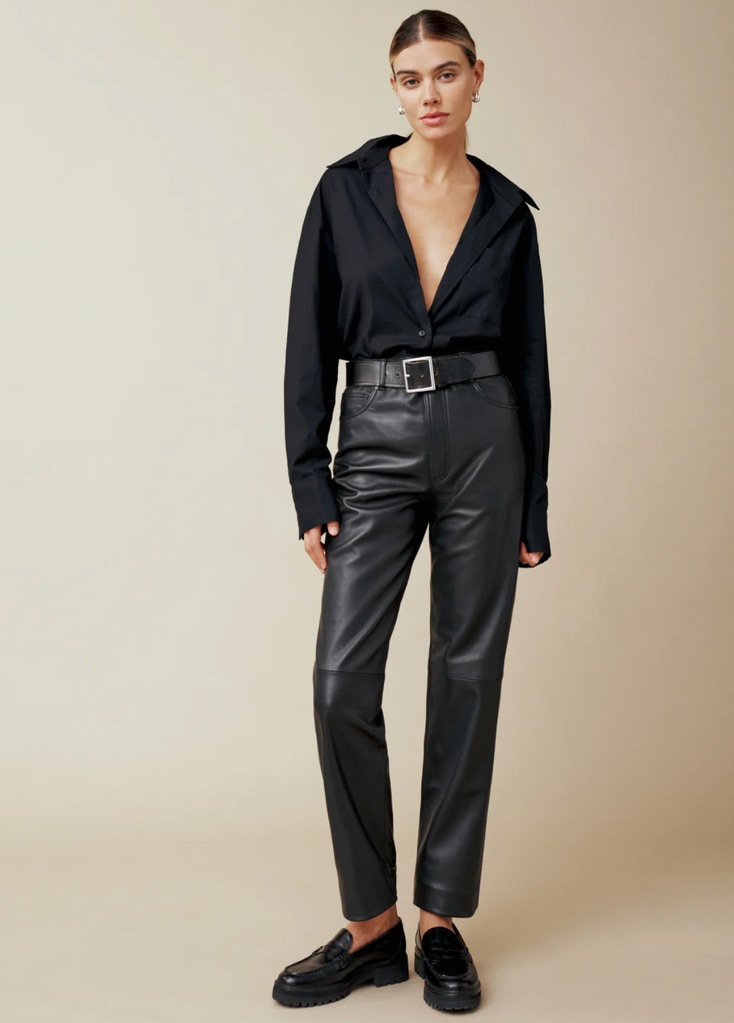 Reformation Leather Trousers