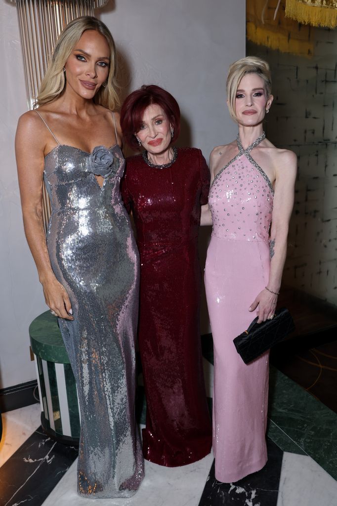 (L to R) Rebecca Vallance, Sharon Osbourne and Kelly Osbourne