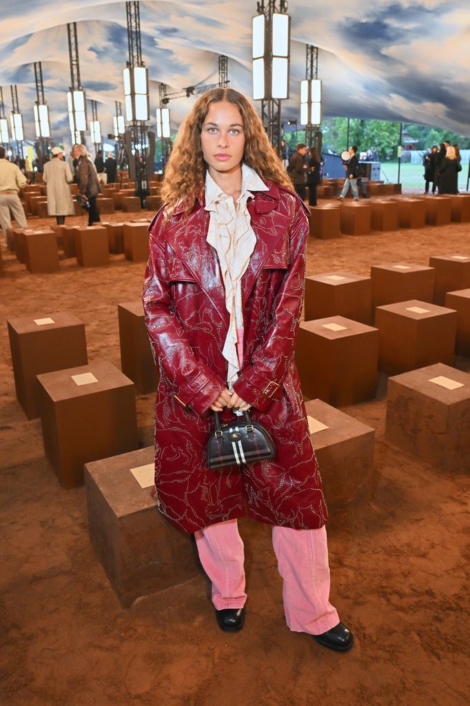 Sarah Lysander attends the Burberry Summer 2026 show during London Fashion Week on September 22, 2025 in London, England
