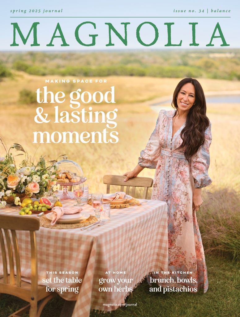 Joanna Gaines on the cover of Magnolia Journal Spring 2025 issue