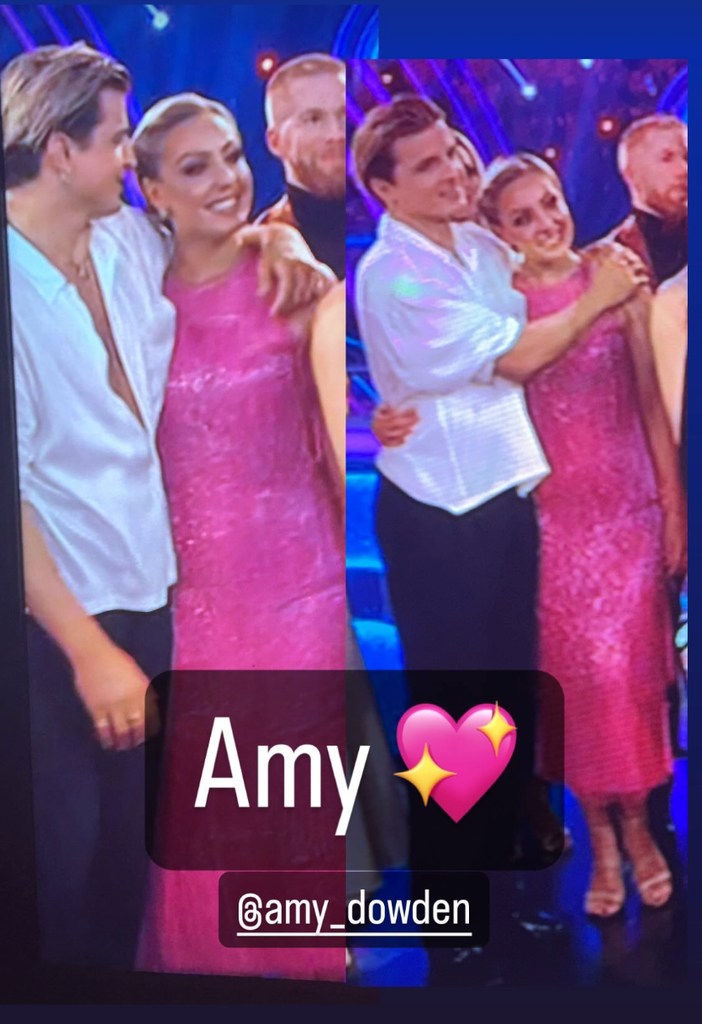 Amy's fans shared their excitment at the Welsh dancer being back in the Strictly Come Dancing ballroom 