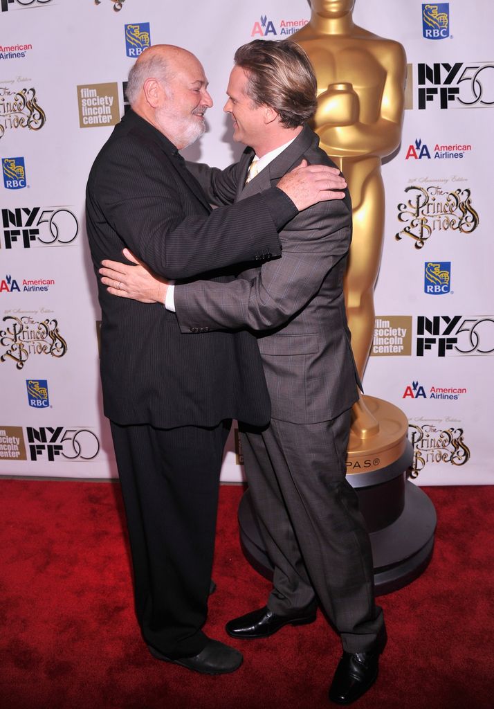 Director Rob Reiner and Cary Elwes attend the 25th anniversary screening & cast reunion of "The Princess Bride" during the 50th New York Film Festival at Alice Tully Hall on October 2, 2012 in New York City.