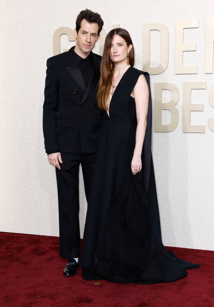 Mark Ronson and Grace Gummer on the red carpet of the 81st Annual Golden Globe Awards held at the Beverly Hilton Hotel on January 7, 2024