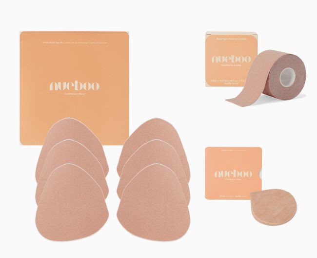 nueboo boob tape pear patch nipple cover kit
