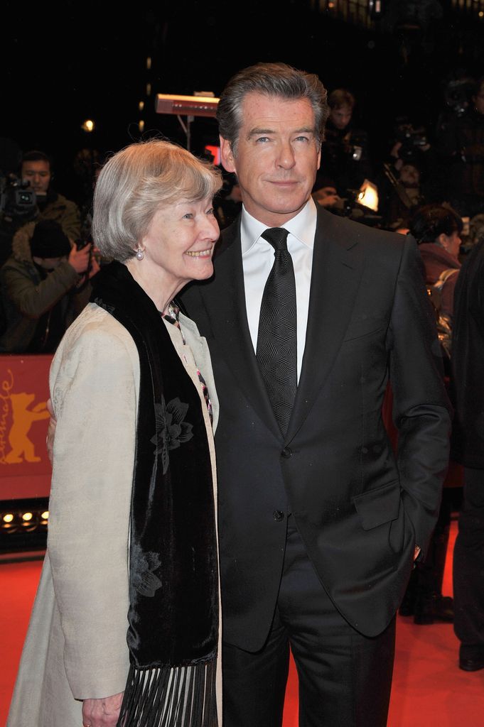 Actor Pierce Brosnan with his mother May Carmichael attend 'The Ghost Writer' Premiere during day two of the 60th Berlin International Film Festival at the Berlinale Palast on February 12, 2010 in Berlin, Germany.