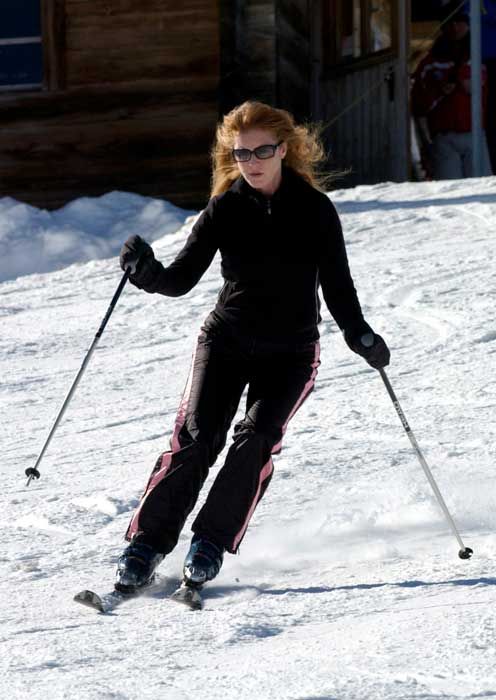fergie skiing