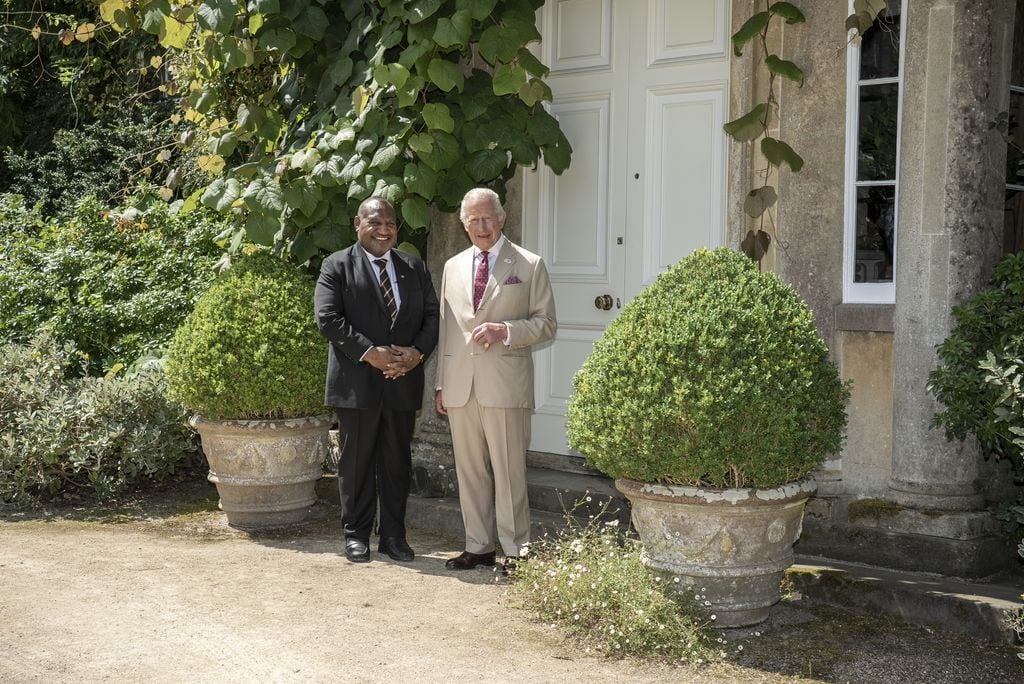 King Charles with James Marape