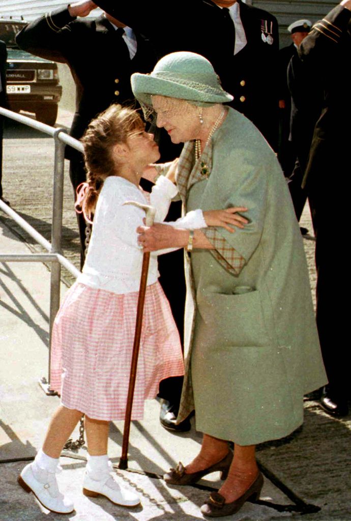 The Queen Mother passed away when Eugenie was 12 