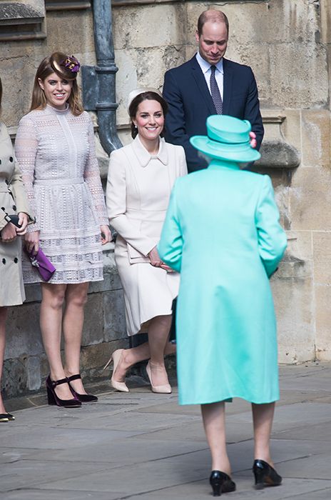 the queen easter kate middleton