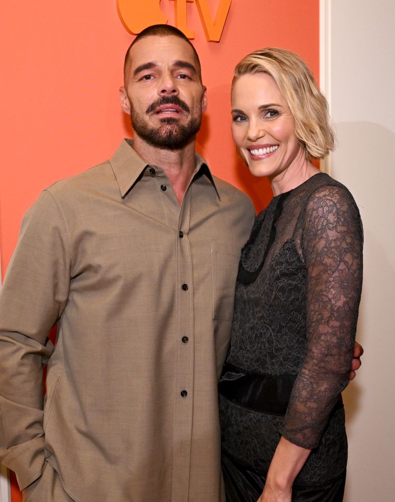 With Ricky Martin at Palm Royale Celebration