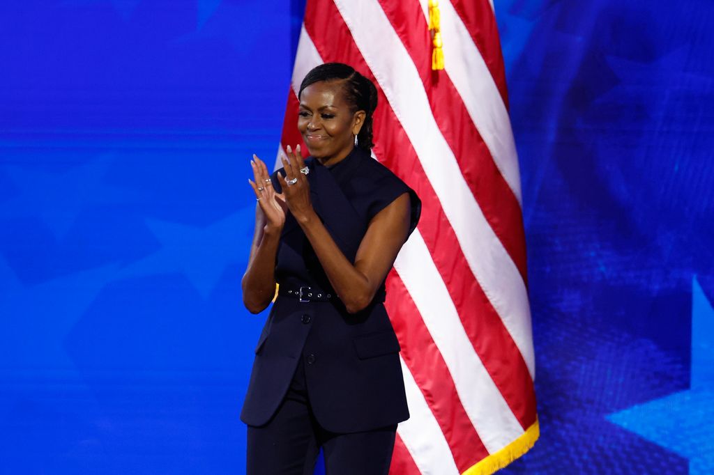 Michelle got a standing ovation as she wowed the crowds