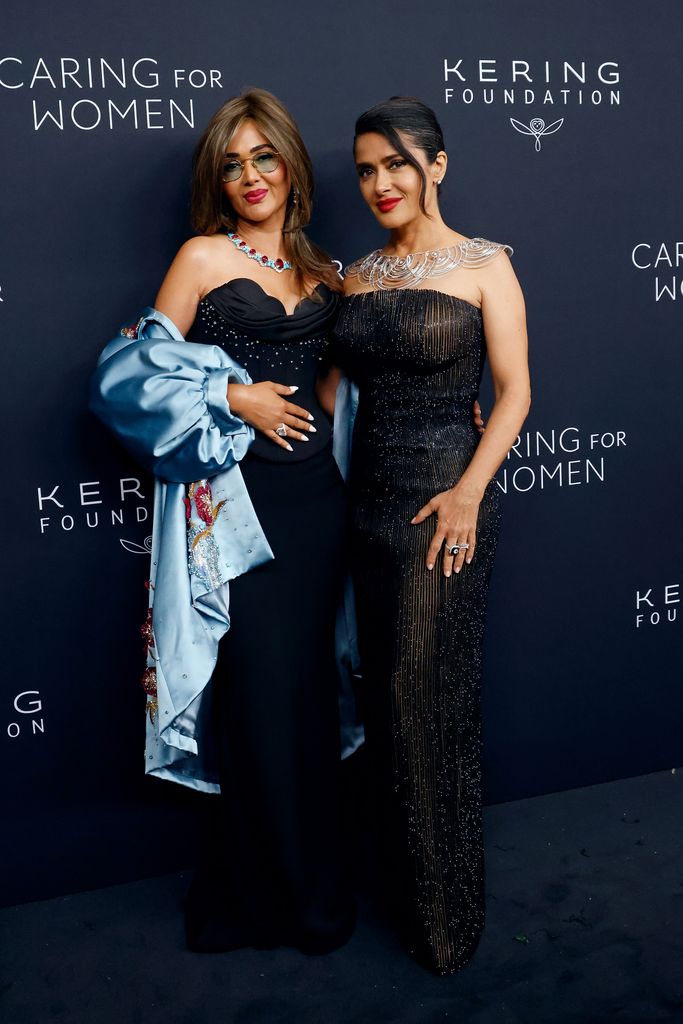 Valentina Paloma Pinault and Salma Hayek-Pinault attend the 2024 Kering for Women Dinner at The Pool on September 09, 2024 