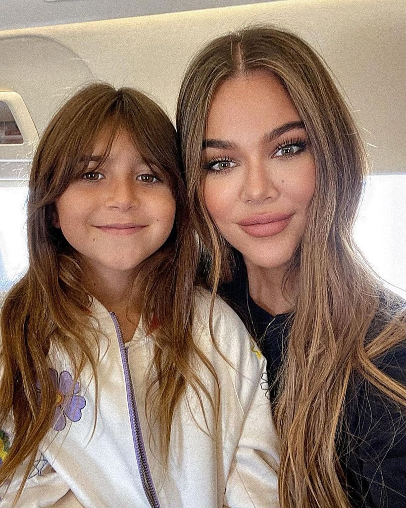 Khloe poses with Penelope on her 9th birthday