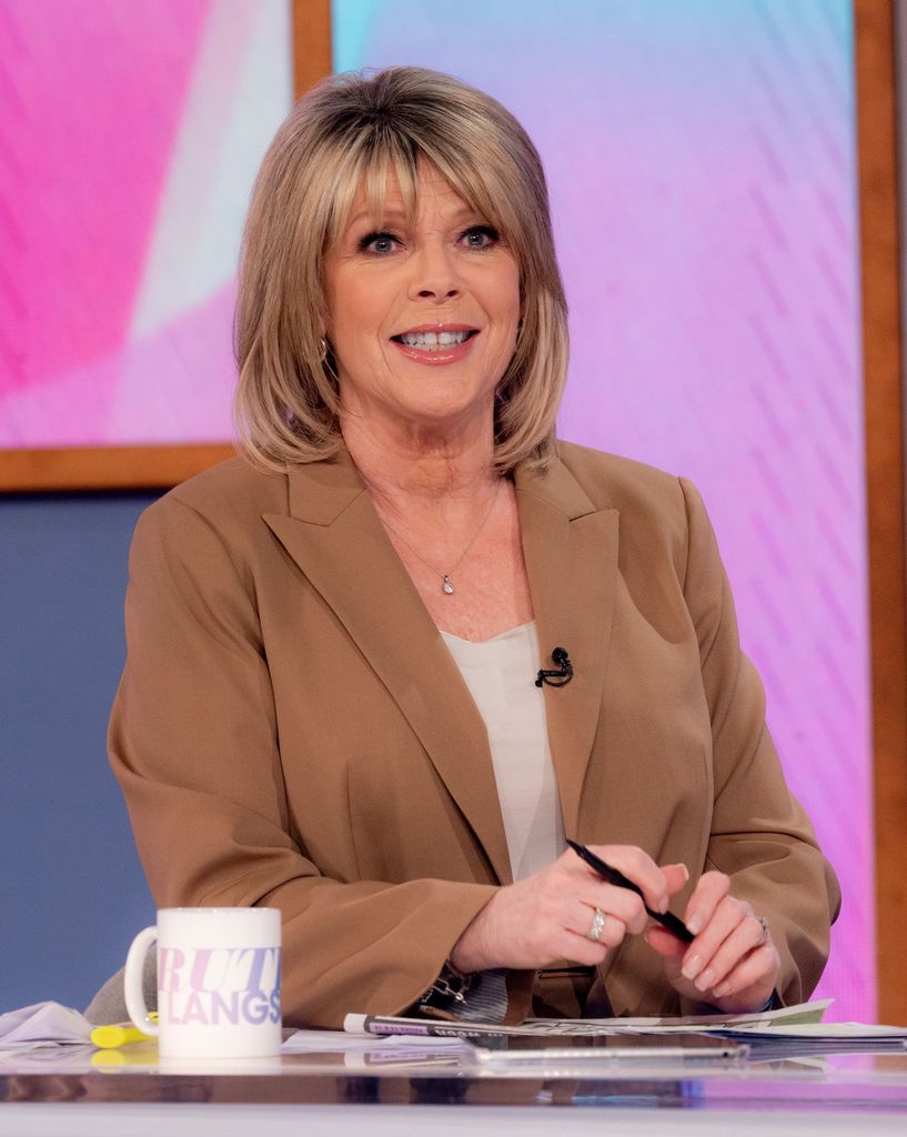 Ruth Langsford in a brown blazer