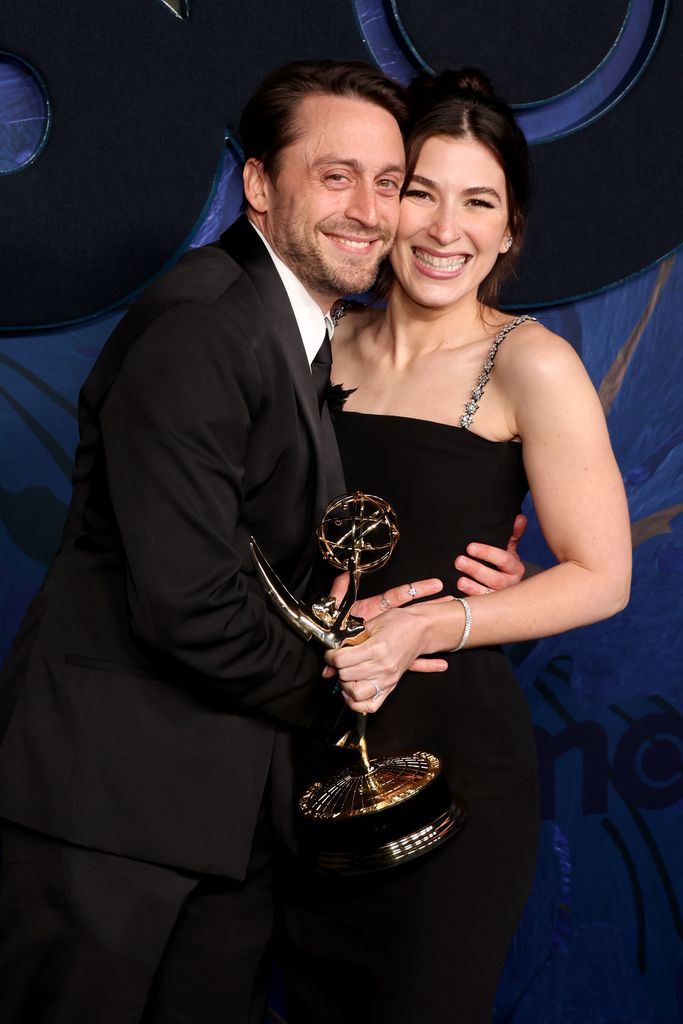 Kieran Culkin and Jazz Charton attend the HBO & Max Post Emmys Reception at San Vicente Bungalows on January 15, 2024 in West Hollywood, California