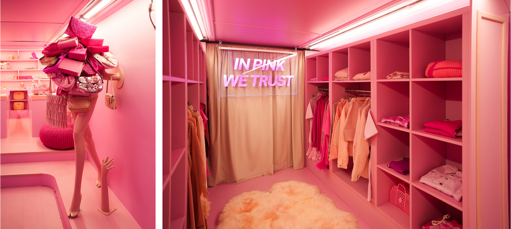 The SHEIN x Klarna bus was a vision in millennial pink