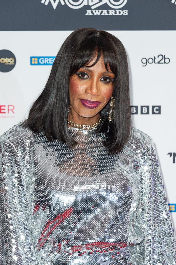 NEWCASTLE UPON TYNE, ENGLAND - FEBRUARY 18: Shaznay Lewis attends the MOBO Awards 2025 at the Utilita Arena on February 18, 2025 in Newcastle upon Tyne, England. (Photo by Joseph Okpako/WireImage)