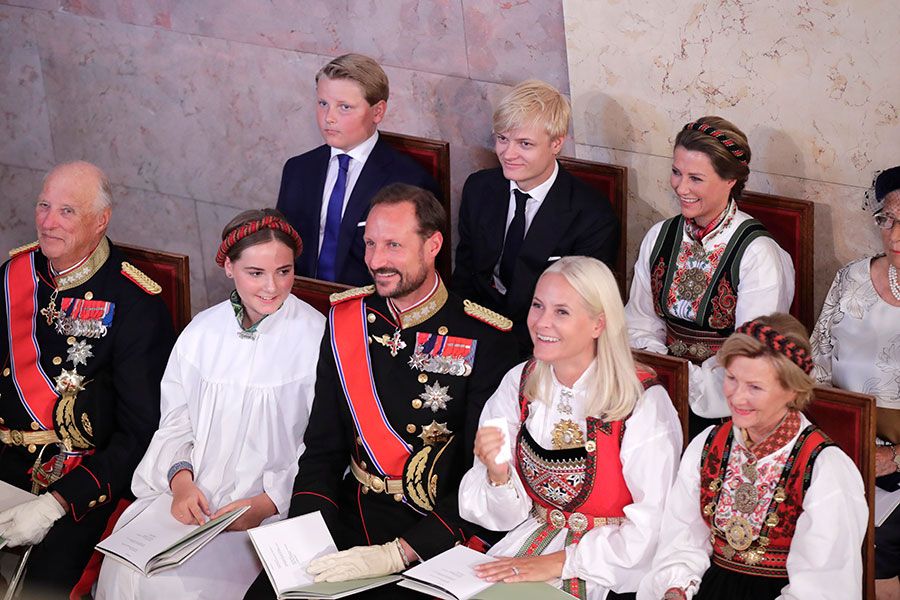 norway royal family during confirmation