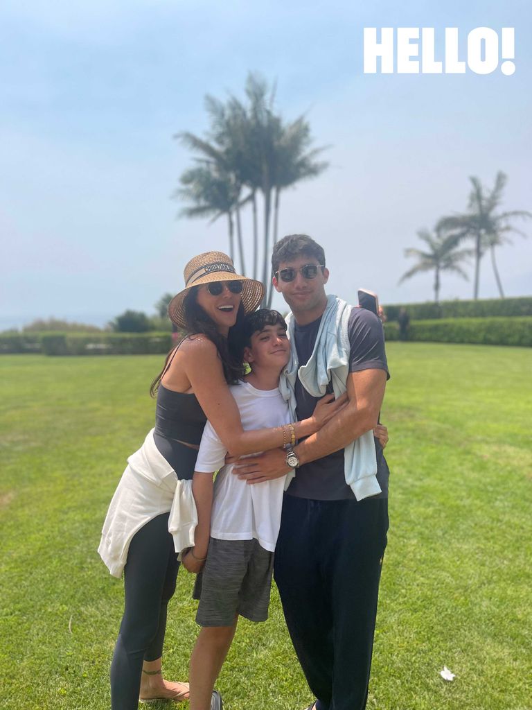 Lauren Cowell with her two sons Eric and Adam