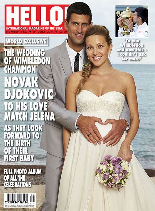 Novak Djokovic's pregnant bride Jelena's tearful moment at fairytale