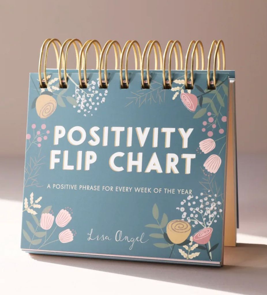 Weekly Positivity Floral Desktop Flip Chart