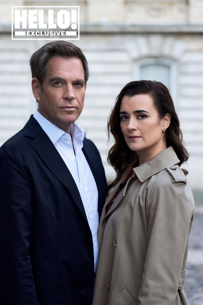 Michael Weatherly and Cote de Pablo pose for a portrait picture