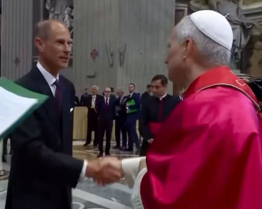 Prince Edward and Pope Leo XIV had a long conversation