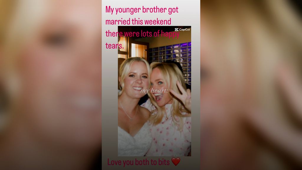 Emma Bunton and her sister-in-law on her wedding day