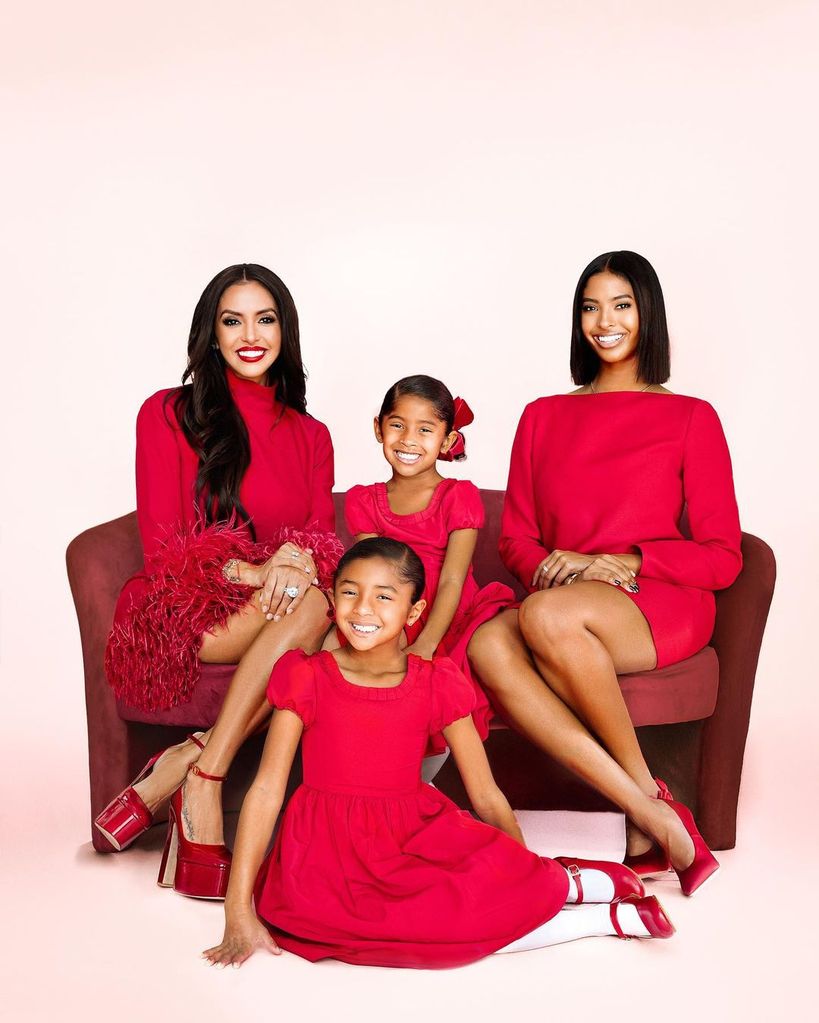 Vanessa with her three stunning daughters