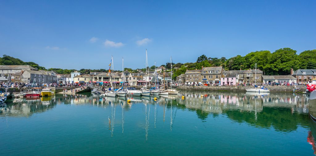 Padstow Harbour and quayside Cornwall