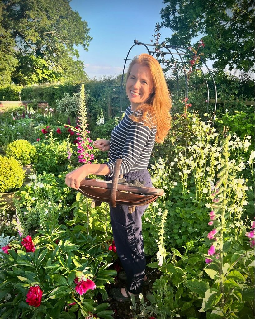 Christina trevanion smiling in garden