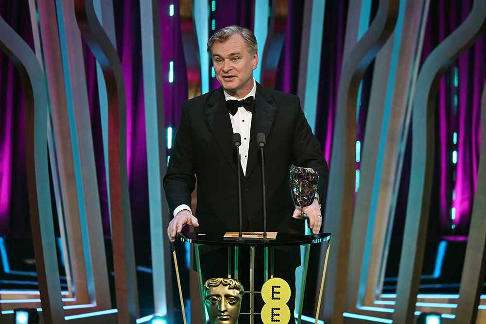 Christopher Nolan acceptance speech BAFTAs 2024