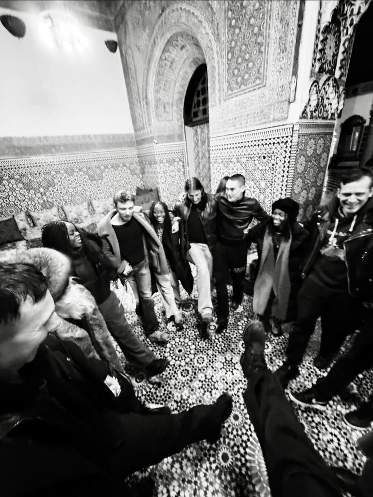 Morocco's family celebrating the holidays in Morocco