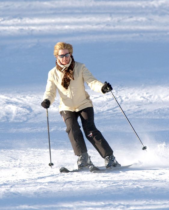 Sophie Wessex skiing