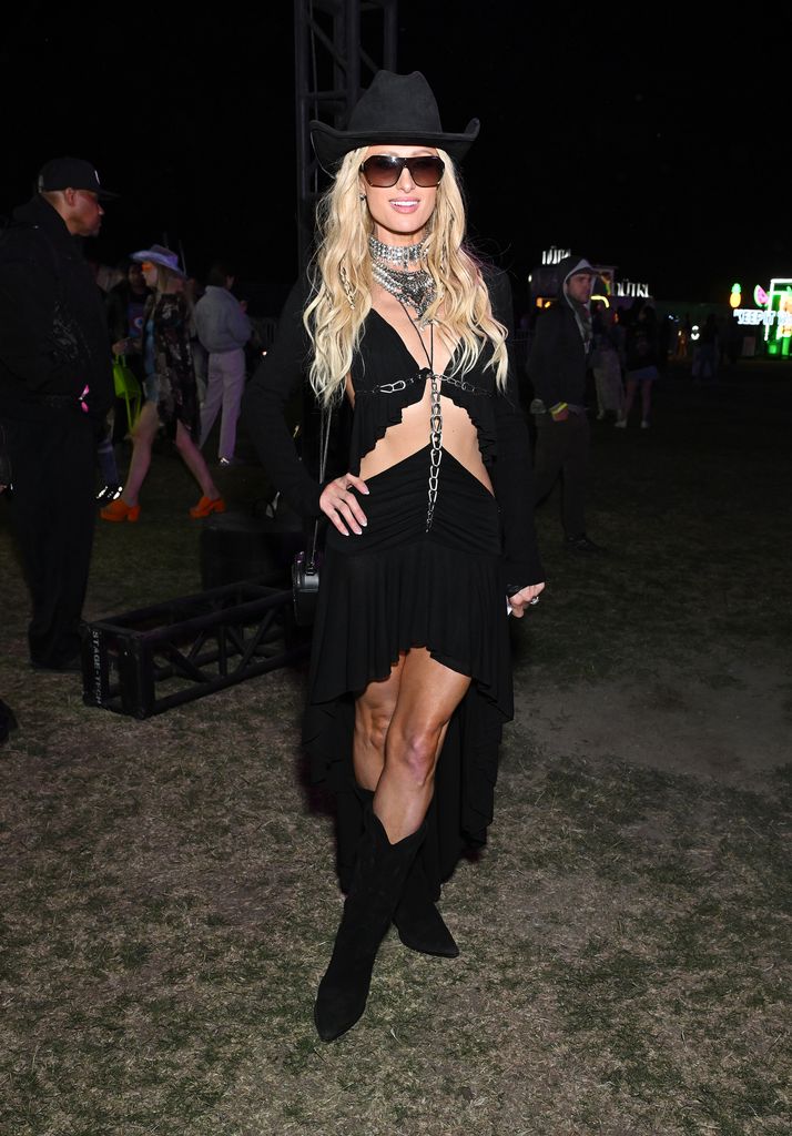Paris Hilton at Neon Carnival held during the Coachella Music and Arts Festival on April 14, 2024 in Thermal, California.