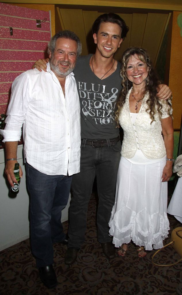 Richard Fleeshman with his parents in 2010