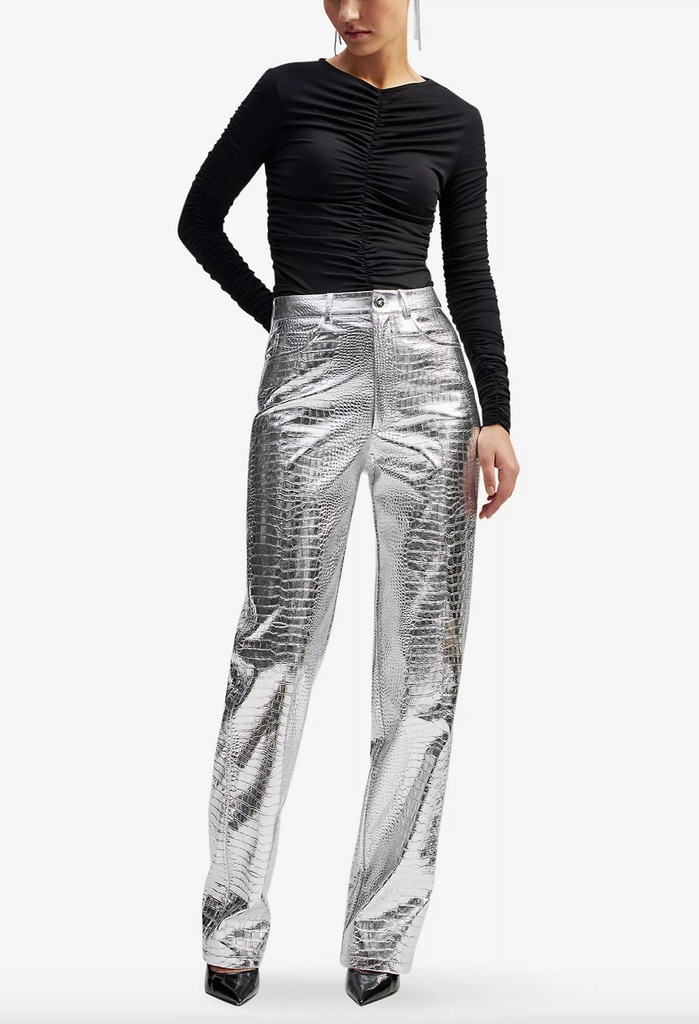 By Malina silver trousers