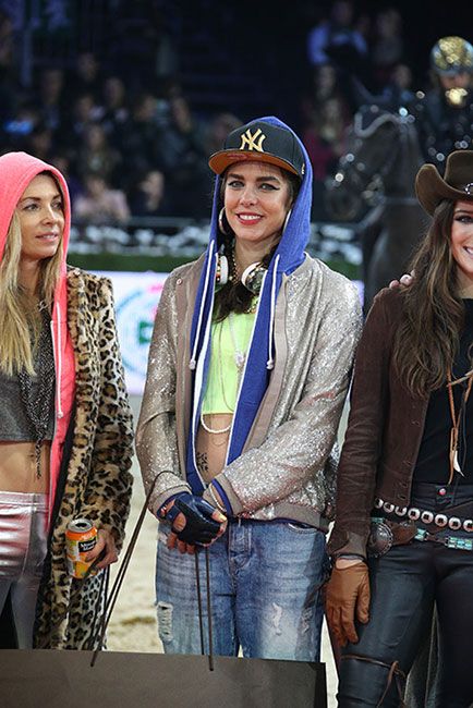 Charlotte Casiraghi with tattoo on stomach