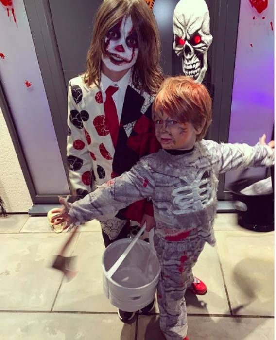 emmerdale charley webb sons halloween rare photo