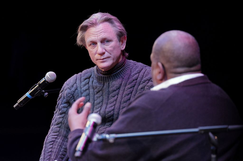 Daniel Craig and Hilton Als speak onstage during An Evening With Daniel Craig at BAM Howard Gilman Opera House on December 03, 2024 in New York City.