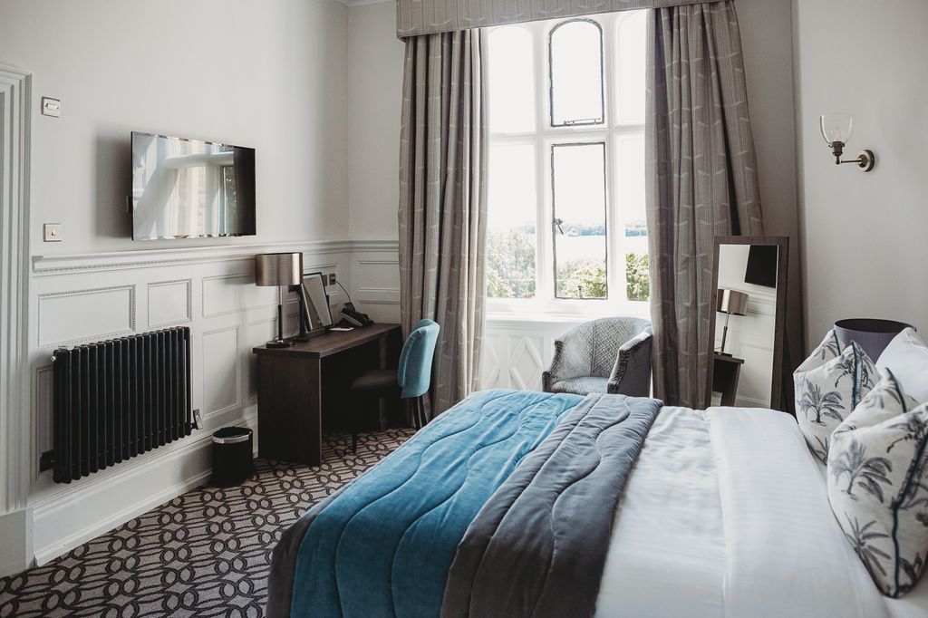 A bedroom at Rutland Hall Hotel