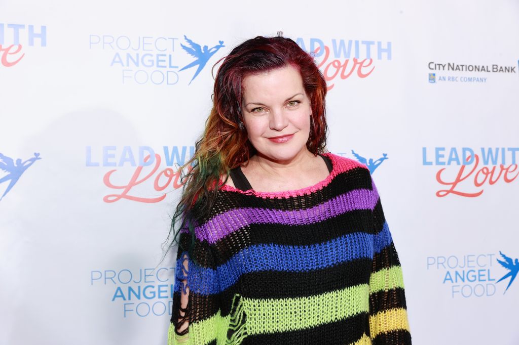 Pauley Perrette attends Project Angel Food 'Lead With Love 2021' at KTLA 5 on July 17, 2021 in Los Angeles, California