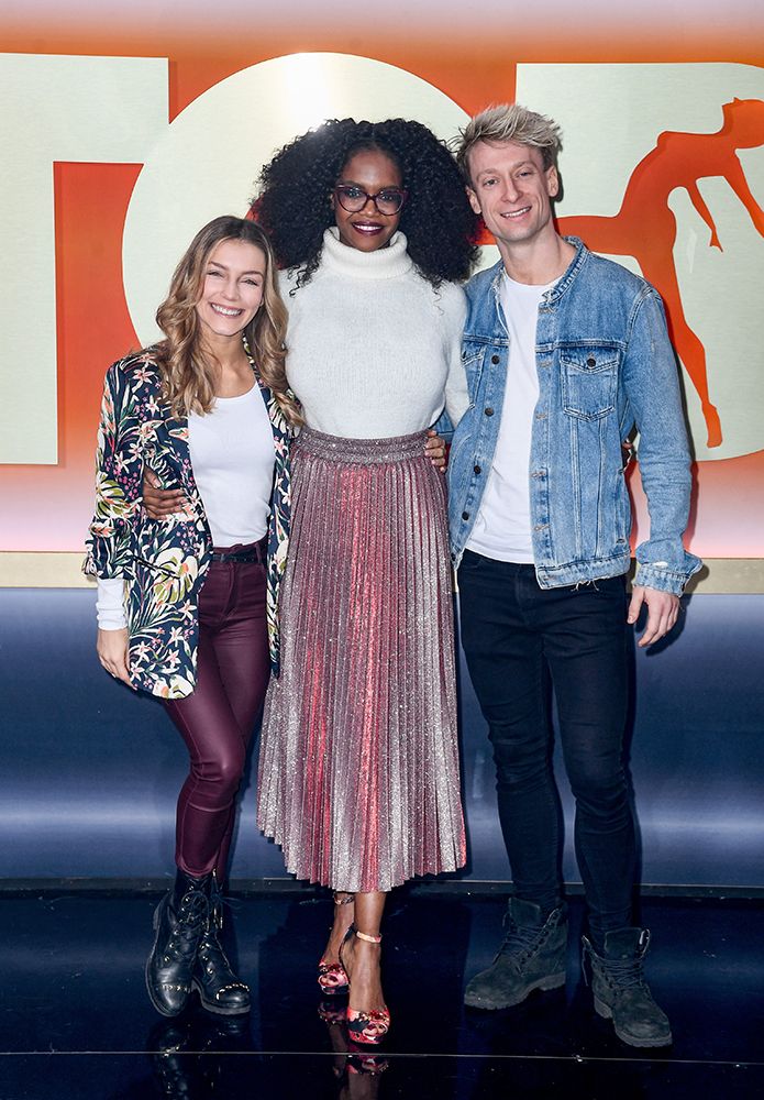 Jowita Przystal and Michael Danilczuk with Oti Mabuse