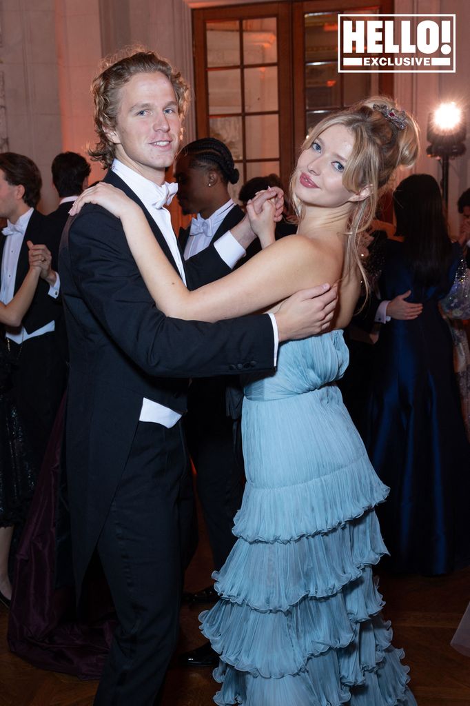 Apple Martin at Bal des Debutantes with date Leo Cosima Henckel von Donnersmarck