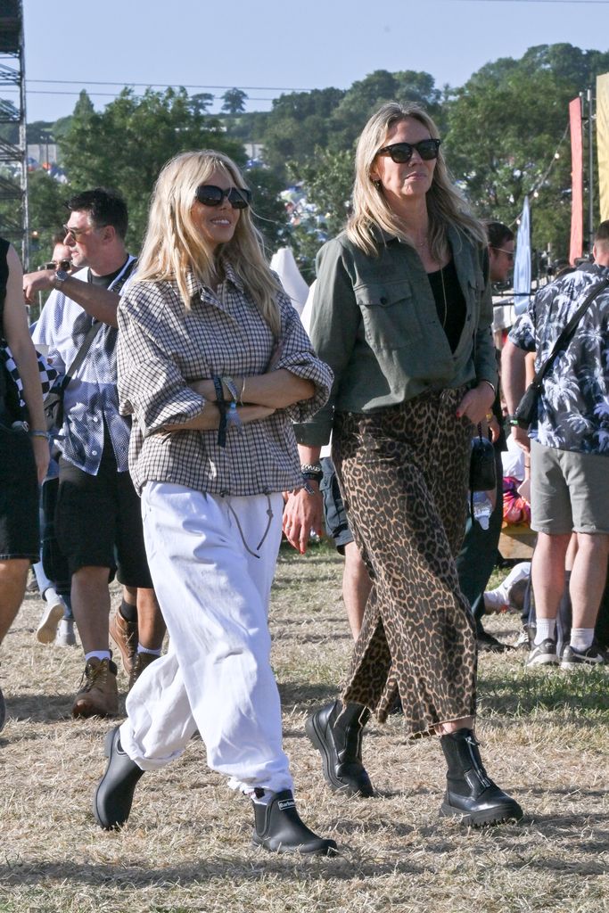 Sienna Miller was spotted on day one of Glastonbury Festival