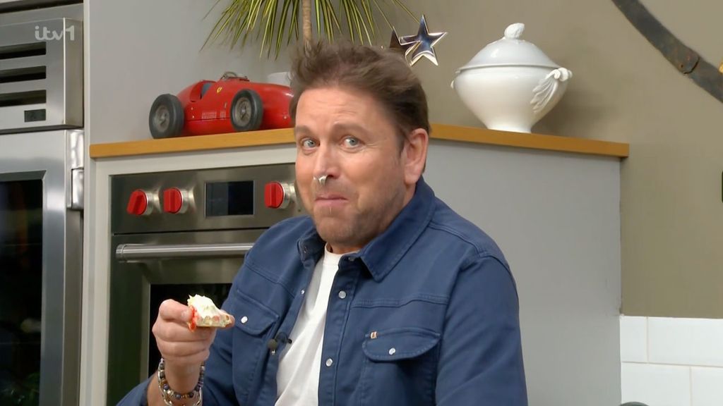 James Martin needed to be left alone after eating his scone