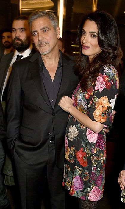 george clooney wife amal pregnant