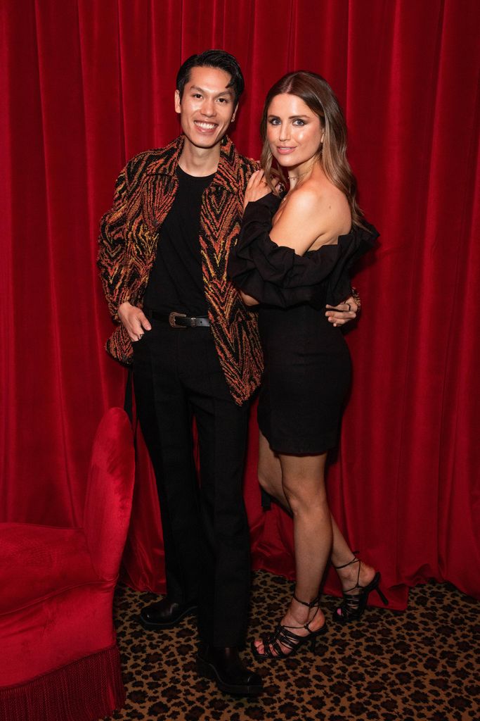 Mike Quyen and Vicky Nebel attend an intimate dinner hosted by Frédéric Malle at the Twenty Two on April 20, 2023 in London, England